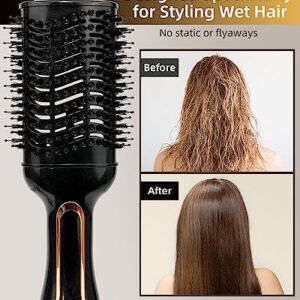 7MAGIC Blow Dryer Brush, 1200W Hair Dryer Brush Blow Dryer for Women, One Step Volumizer and Styler in One, Hot Air Brush with Ceramic Coating for Straight and Curling Hair Salon, Anti Frizz