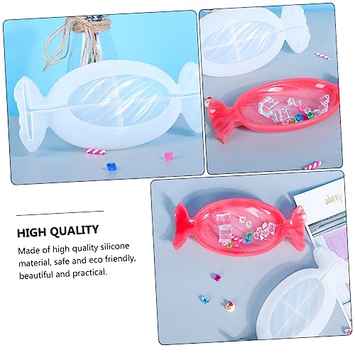 COHEALI 1pc Candy Dish Mold Crystal Tray Ice Cubes Trays Silicone Tray Silicone Molds for Epoxy Resin Epoxy Resin Craft Casting Silicone Crystal Epoxy Mold Handmade Mold DIY Manual Mold