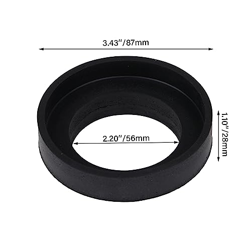 RDEXP 2x Rubber Gaskets for Repairing Toilet Tank Leaks Fits Most 2.36" - 2.83" Toilet