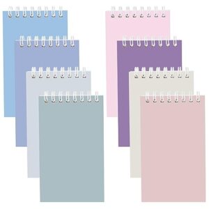 Ddaowanx Small Notebooks,3x5 Pocket Spiral Notepads With Lined Pages - The Perfect Little Mini Notebook to Stay Organized and Boost Productivity at Work or School (8, Delight Colors)