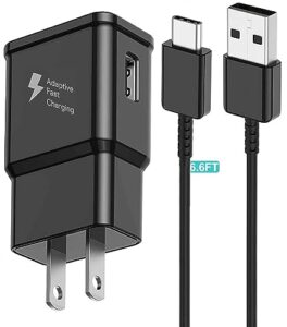 samsung charger type c charger fast charging usb c fast charger for samsung galaxy s20/s20 plus/s10/s10 plus/s10e/s21/s21+/s21ultra/s9/s9 plus/s8/s8 plus/note 8/9/10/20/s22/s23 with 6.6ft type c cable
