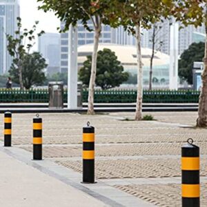 OUSIKA Parking Post, Parking Barrier, for Parking Lot Traffic Safety Street Cone, Parking Space Lock, Parking Pile, Ground Pile, Warning Column Bollard