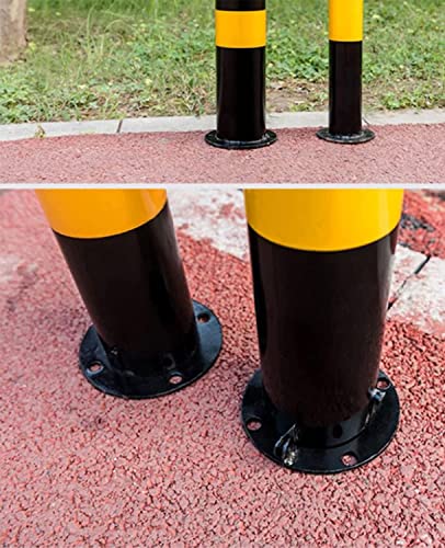 OUSIKA Parking Post, Parking Barrier, for Parking Lot Traffic Safety Street Cone, Parking Space Lock, Parking Pile, Ground Pile, Warning Column Bollard