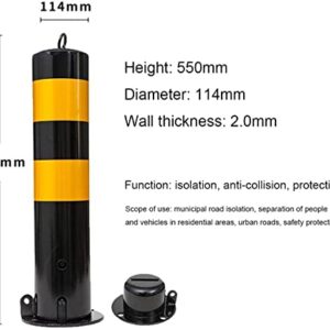 OUSIKA Parking Post, Parking Barrier, for Parking Lot Traffic Safety Street Cone, Parking Space Lock, Parking Pile, Ground Pile, Warning Column Bollard