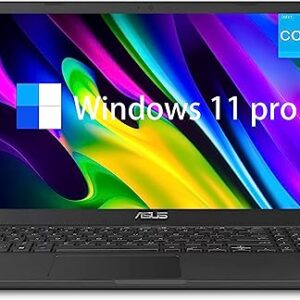 Asus Vivobook 15 Laptop, 15.6 Inch FHD, Intel Core i5-1135G7, 8GB RAM, 256GB SSD, Windows 11 Pro, 10 Number Key, WiFi, HDMI, USB Type-C for Business & Student, Black, PCM