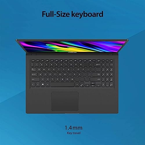 Asus Vivobook 15 Laptop, 15.6 Inch FHD, Intel Core i5-1135G7, 8GB RAM, 256GB SSD, Windows 11 Pro, 10 Number Key, WiFi, HDMI, USB Type-C for Business & Student, Black, PCM