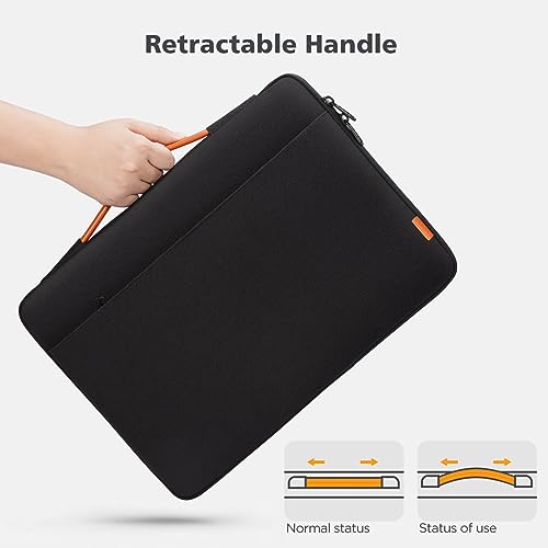 KIZUNA Laptop Sleeve Case 13 Inch Computer Carrying Bag for 14" IdeaPad Flex 5i /13" MacBook Air/14 Lenovo ThinkPad X1 Carbon/Yoga S740/14 ThinkPad T14 2022/14" DELL Latitude 14 5401/Huawei,Black