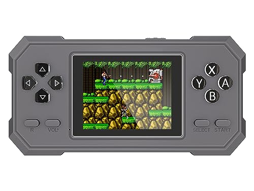 520 in 1 Retro Games Mini Game Consoles Handheld Retro Game Console - Crystal Press Buttons Rechargeable and Controller AV TV Output Gift for Kids and Adults (Misty Gray)