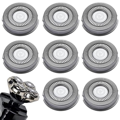 Shaver Replacement Blades, Electric Razor Replacement Head, Compatible with Skull Shaver Pitbull Gold/Silver PRO Shaver And other Electric shaver, Super Close Shaving Replacement Heads, 8-Pack.