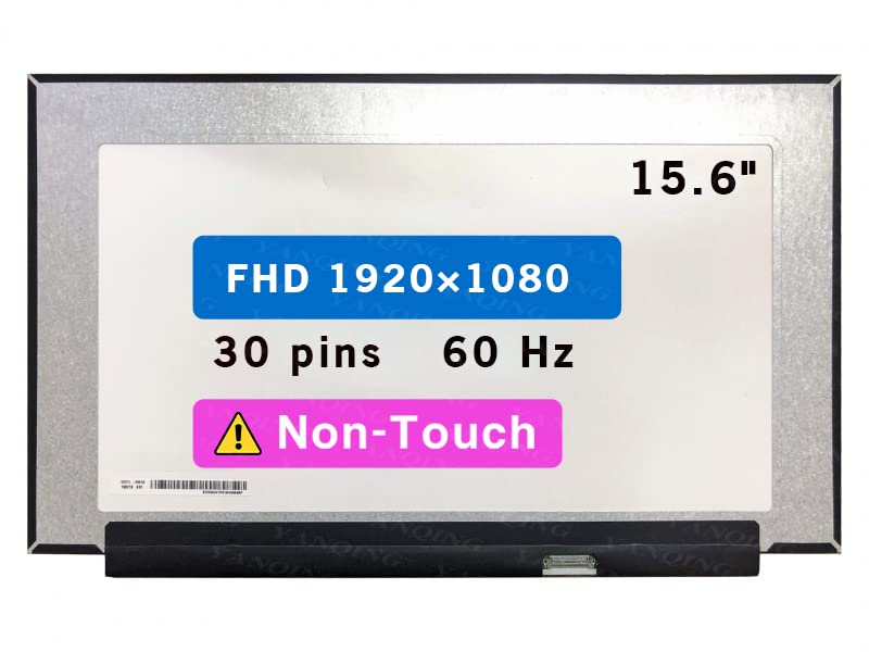 15.6" Screen Replacement for Lenovo Thinkpad P15 (2ND GEN) Model 20YR LCD Display Panel 30 pins 60 Hz (FHD 1920×1080 Non-Touch)