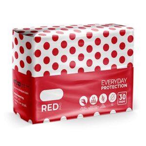 reddrop tween everyday pads - reliable backup for in-between days - ideal for girls experiencing discharge or unexpected bleeding