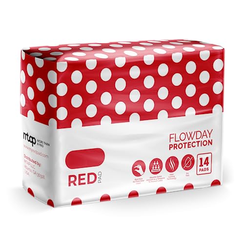 RedDrop Tween FlowDay Pads - Ultra Thin and Sticky Pads for Active Days - Designed for Girls Experiencing Their First Period