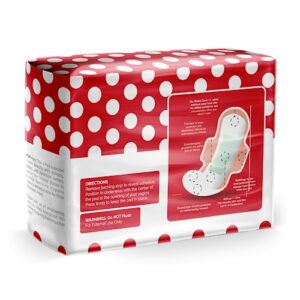 RedDrop Tween FlowDay Pads - Ultra Thin and Sticky Pads for Active Days - Designed for Girls Experiencing Their First Period