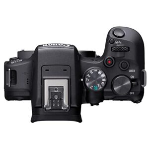 Canon EOS R10 Mirrorless Camera, Including RF-S 18-150mm f/3.5-6.3 is STM, 2X 64GB Memory Cards, Microphone, Case, LED Video Light & More (35pc Bundle) (Renewed)