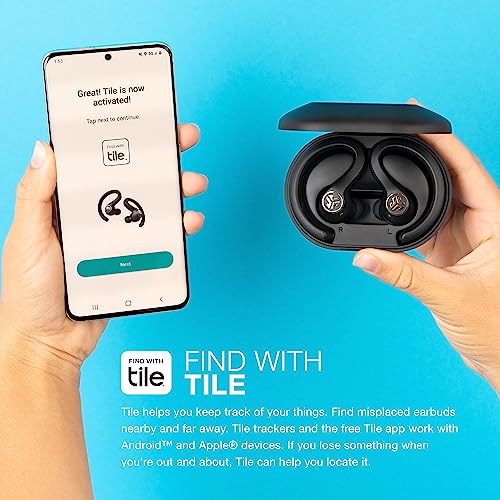 JLab JBuds Air Sport Gen 3 True Wireless Bluetooth Earbuds + Charging Case, Graphite, IP66 Sweat Resistance, Multipoint, Dual Connect, 3 EQ Sound Settings, Find wth Tile