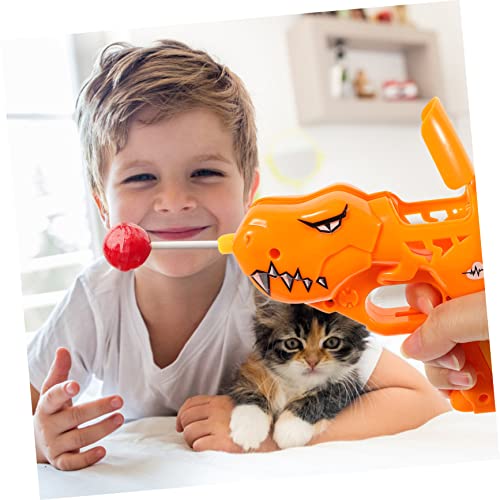 SAFIGLE Kids Robot Toy 6 pcs Sugar New for Ups Toy Shape Kids Dessert Gift Year Stand Robot Candy Electric -ups Surprise Birthday Party Prank Orange Colored Toys Creative