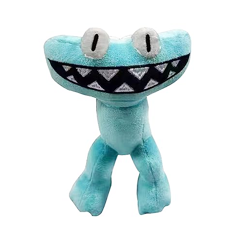 Koveviuy Cyan Rainbow Friends Chapter 2 Plush - 15" Stuffed Animal Doll Toy, Perfect for Children and avid Gamers, an Excellent Choice for Holidays and Birthdays.