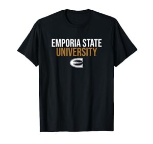 emporia state university esu hornets stacked t-shirt