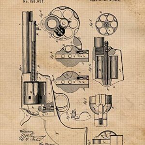 Vintage Westerns Cowboys Tools Patent Prints, 4 (8x10) Unframed Photos, Wall Art Decor Gifts Under 20 for Home Office Man Cave Aggies Shop Student Teacher Farmer Rodeo Life