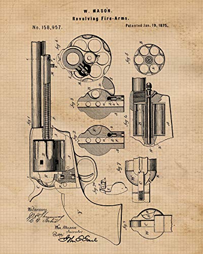 Vintage Westerns Cowboys Tools Patent Prints, 4 (8x10) Unframed Photos, Wall Art Decor Gifts Under 20 for Home Office Man Cave Aggies Shop Student Teacher Farmer Rodeo Life