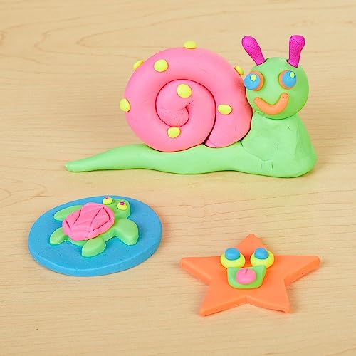 Colorations Wheat & Gluten Free Neon Dough - 6 Colors (2 oz Each) | Non-Toxic, Play Dough, Bulk Set, Sensory Kit, Party Favors, Classroom Pack