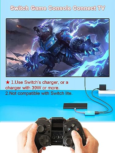 Dnkeaur Switch Dock for Nintendo Switch & OLED, Nintendo Switch Docking Station for TV,Nintendo Switch Base Accessories,Portable Switch Travel Dock,USB C to HDMI Adapter for Steam Deck/MacBook/Laptop