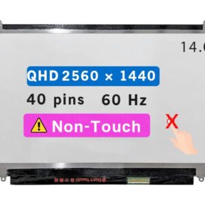 14.0" Screen Replacement for Lenovo Thinkpad X1 Carbon 20BS00B3HH LCD Display Panel 40 pin (QHD 2560×1440 Non-Touch)