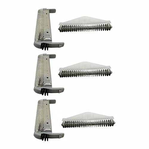 SP-93/SP-94/MS3 Series Shaver Foil Screens & Cutter Blade Head Replacement for Remington's Microscreen 3 TCT Foil Shavers MS3-2000, MS3-2700, MS3-3000, MS3-3500, MS3-3700