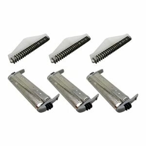 SP-93/SP-94/MS3 Series Shaver Foil Screens & Cutter Blade Head Replacement for Remington's Microscreen 3 TCT Foil Shavers MS3-2000, MS3-2700, MS3-3000, MS3-3500, MS3-3700