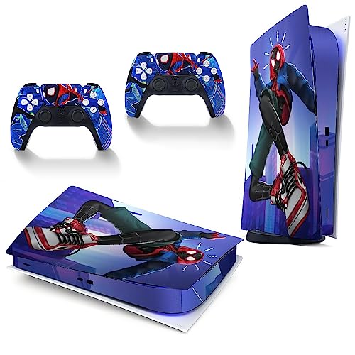 Skins for Playstation 5 Digital Edition Console and Controller Sticker,Vinyl Decal Anime Accessories Cover,Compatible with PS5 Style G