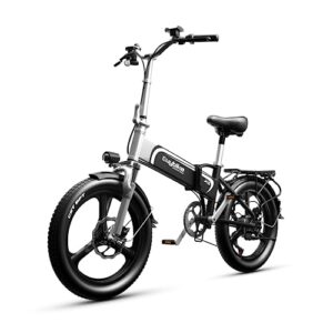 Electric Bike,Adult Folding Ebikes 500W Motor 48V 10.4AH Samsung Battery,20"*2.4"Fat Tires Electric Bicycle,Front Shock Absorber, 7-Speed E Bike