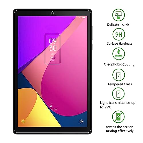 LKOOZO Screen Protector for TCL Tab 8 LE Model 9137W / TCL Tab 8 WiFi Model 9132X, Tempered Glass Film Compatible with TCL Tab 8 4G 9132G2, 2 Pack