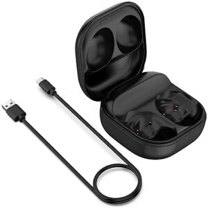 charging case for samsung galaxy buds pro (sm-r190), replacement charger cradle station box with usb type-c cable for galaxy buds pro earbuds (black)