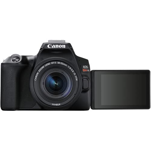 Canon Rebel SL3 / EOS 250D DSLR Camera w/Canon EF-S 18-55mm f/4-5.6 is STM Lens+case+128Memory Cards (24PC)