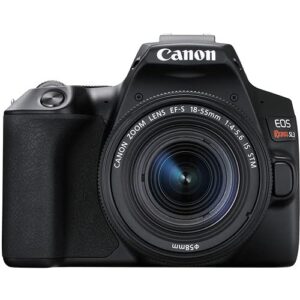 Canon Rebel SL3 / EOS 250D DSLR Camera w/Canon EF-S 18-55mm f/4-5.6 is STM Lens+case+128Memory Cards (24PC)