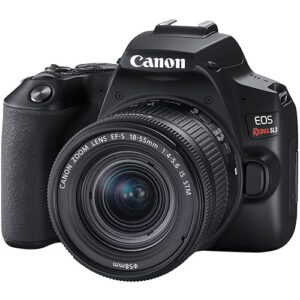 Canon Rebel SL3 / EOS 250D DSLR Camera w/Canon EF-S 18-55mm f/4-5.6 is STM Lens+case+128Memory Cards (24PC)