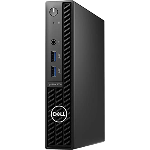 Dell Optiplex 3000 Home & Business Mini Desktop (Intel i5-12500T 6-Core, 8GB RAM, 256GB SSD, Intel UHD, WiFi, Bluetooth, HDMI, USB 3.2, Display Port, Black, Win 10 Pro) Refurbished (Renewed)