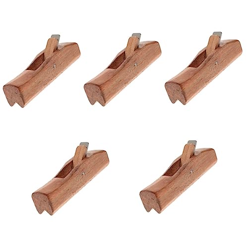 DOITOOL 5pcs Mini Mahogany Angle Planer Shavemate Mini Wood Router Tool Hand Tools Wooden Door Planer Hand Planer for Woodworking Plainer Planer for Wood Planing Woodworking Hand Planer