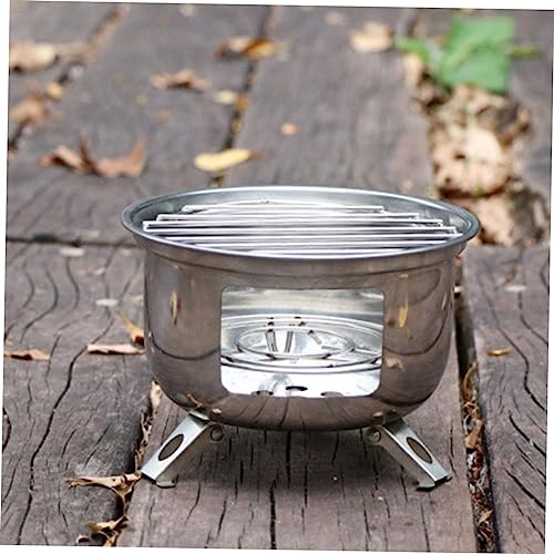 1 Set Grill Outdoor Grill Accessories Portable Burner Portable Charcoal Grill Backpacking Gas Stove Charcoal Grill Smoker Charcoal Bbq Grill Stove Round Barbecue Stove Bbq Stove