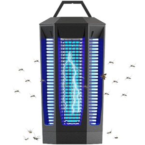 bug zapper outdoor, 4200v high powered bug zapper indoor for mosquito fly moth, 30w fly traps outdoor with up to 2300 sq ft coverage, electric ipx4 waterproof mosquito zapper for home kitchen garden