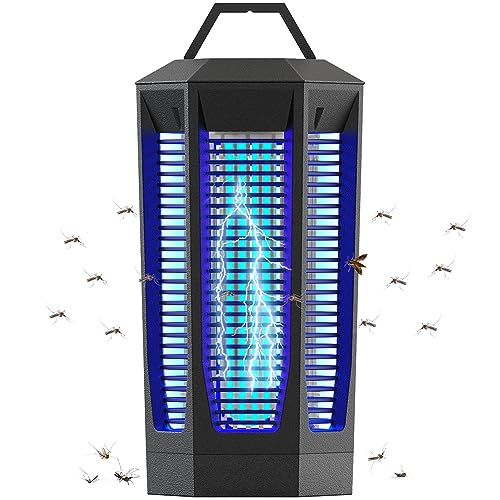 Bug Zapper Outdoor, 4200V High Powered Bug Zapper Indoor for Mosquito Fly Moth, 30W Fly Traps Outdoor with Up to 2300 Sq Ft Coverage, Electric IPX4 Waterproof Mosquito Zapper for Home Kitchen Garden