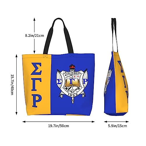 Sisterhood Sigma Gamma Rho Tote Bag For Women Travel Work Beach Shopping Grocery Large Totes Reusable Handbags Shoulder Bags