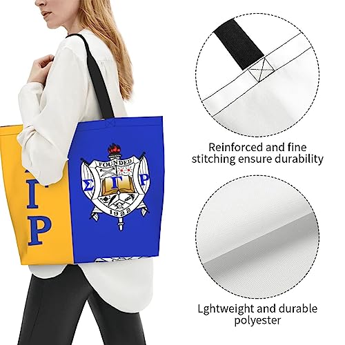 Sisterhood Sigma Gamma Rho Tote Bag For Women Travel Work Beach Shopping Grocery Large Totes Reusable Handbags Shoulder Bags