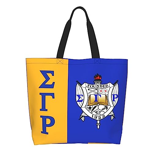 Sisterhood Sigma Gamma Rho Tote Bag For Women Travel Work Beach Shopping Grocery Large Totes Reusable Handbags Shoulder Bags