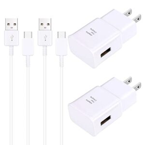 fast charger with usb type c cable 10ft for samsung galaxy s10/s10e/s10 plus/s9/s9 plus/s8/s8 plus/a13/s23/a30/a31/a32/a50/a51/a52/a53/note 20/note 10/note 9/note 8/s20/s20+/s21/s21+/s22 ultra,2pack