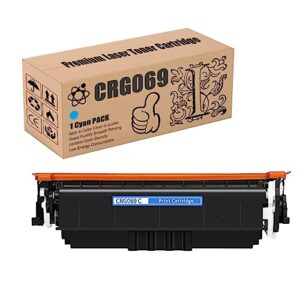 crg069 replacement standard capacity toner cartridges, compatible for canon lbp673 lbp673cdn lbp673cdw lbp674cx mf750 mf752cdw mf756cx printers 1 cyan pack