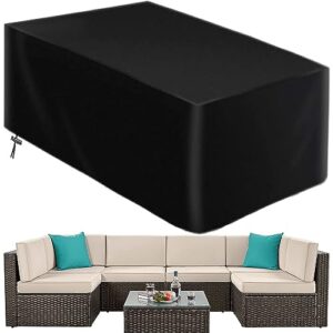 amberr patio furniture covers，outdoor furniture cover, patio furniture covers waterproof,patio furniture covers for patio furniture (rectangular 126“l x 64“w x 28”h)