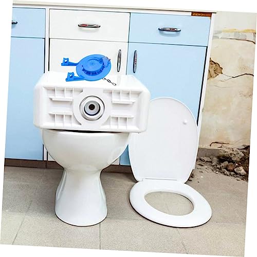 DOITOOL 2pcs Toilet Seat Plastic Chains Toilet Tank Flapper Lift Chain Braclet Toilet Plastic Flapper Plastic Flush Flapper Toilet Pvc Tank Flapper Toilet Flapper Blue Rubber Accessories