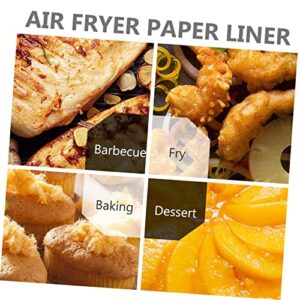 UPKOCH 100pcs Air Fryer Liner Disposable Underpads Round Parchment Paper Square Baking Pan Oven Baking Accessories Air Fryer Liner Trays Parchment Paper for Baking Air Fryer Accessories