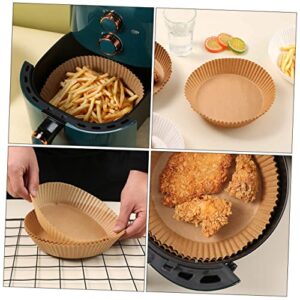 UPKOCH 100pcs Air Fryer Paper Baking Paper Liners Air Fryer Parchment Paper Liners Steamer Paper Nonstick Baking Sheets Baking Trays for Oven Disposable Paper Cups Air Fryer Paper Liner